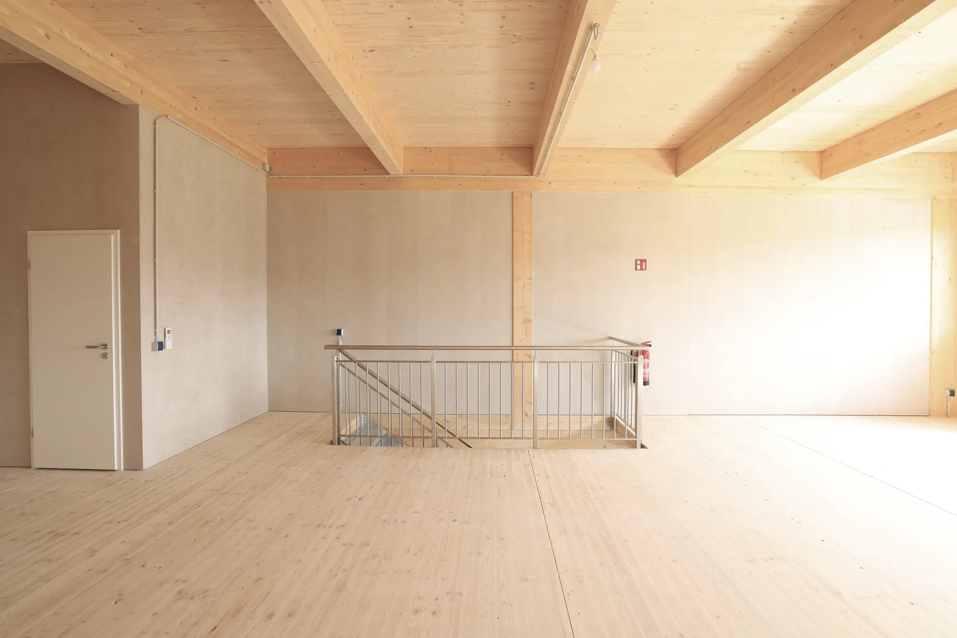 Obergeschoss mit optional nachrüstbarem Klimasplit-Gerät an der Wand